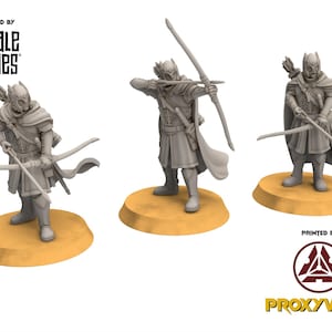 Gandor - x3 Grey Castle Guard with Long Bows | Ring of Legends - Davale Games