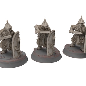 Dwarves - Gur-Adur Warriors with Swords - Stonewards - Steelhalls - Medbury miniatures