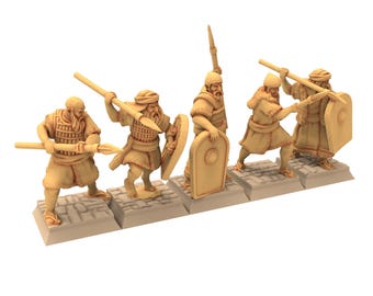 Biblical times - Ancient Hebrews - Spearmen - 28mm/15mm - Historical Wargame, Hail Caesar, DBA, DBM, Saga - Red Copper Miniatures