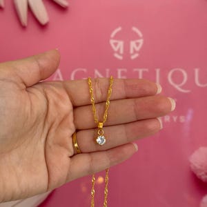 Gold Tone Crystal Watch and Jewelry Set with Bracelet, Necklace, Earrings, Ring image 17