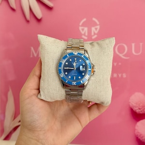 Blue Dial Mens Watch - Everyday Style - Quartz Movement image 4