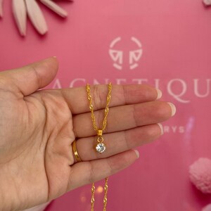 Gold Tone Crystal Watch and Jewelry Set with Bracelet, Necklace, Earrings, Ring image 12