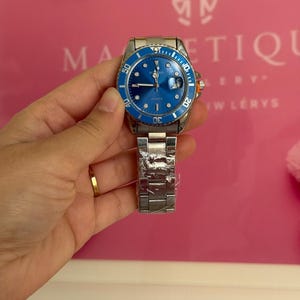 Blue Dial Mens Watch - Everyday Style - Quartz Movement image 5