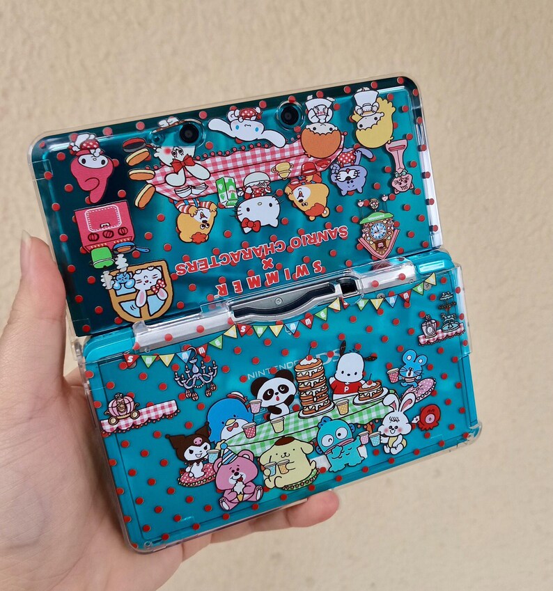 Cute Cartoon Picnic 3DS Case | Kawaii Dessert Party Protective Shell ...