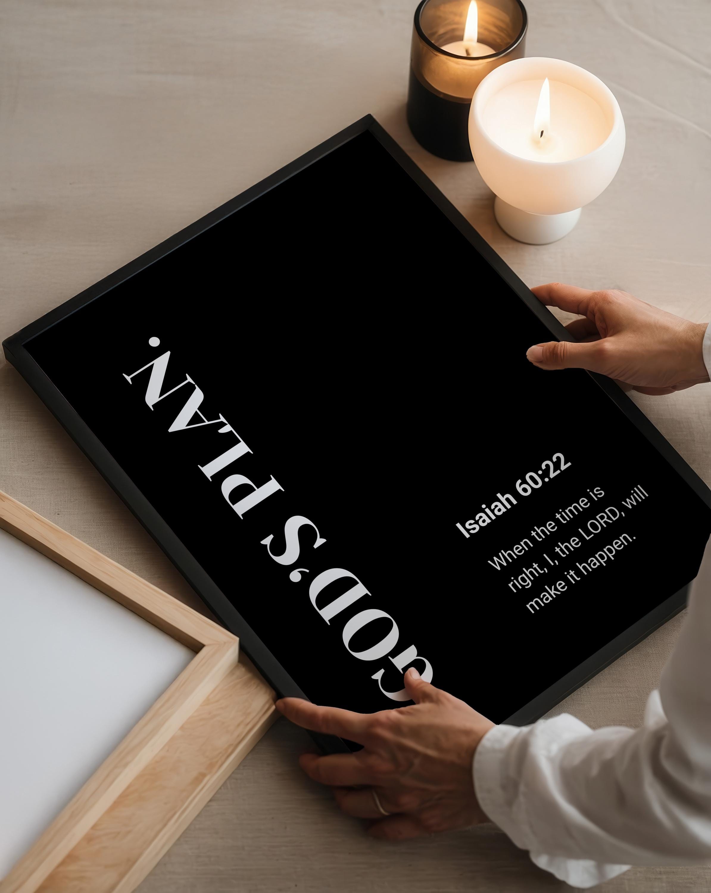Black Christian Wall Art; Minimalist Bible Verse Prints (digital ...