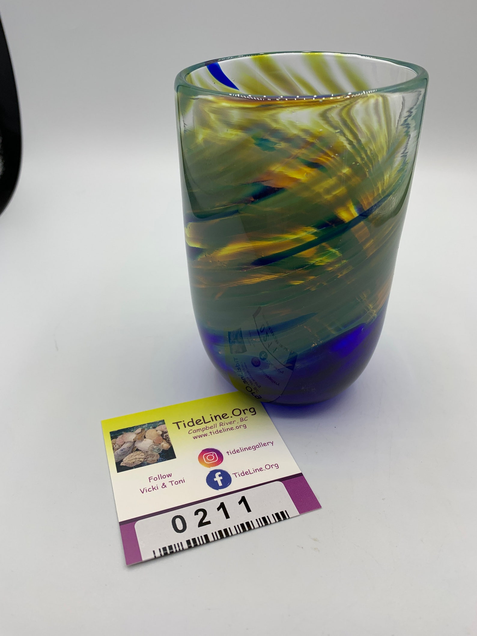 Blown Glass Fire and Ice inspired Tumbler aka Drinking vessel Etsy