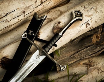 Handmade Medieval King Sword, Viking Master Sword Replica, Personalized Birthday Gift for boyfriend
