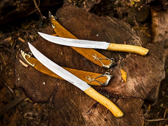 Handmade Legolas Greenleaf’s Swords With Wall Mount, Fantasy Cosplay Sword, Birthday Gift for boyfriend