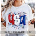 USA Splatter Png, 4th of July Png, Patriotic Png, American Png, Realistic Paint Png, Stripes Png, Memorial Day Png, Retro Brushstroke DTF product logo