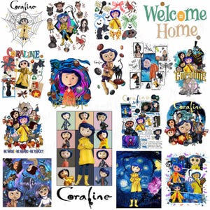 Retro Cora-linje png-paket, Coquette Halloween png, tecknad skräckfilmsfan, tecknad karaktärssublimering png, Coquette-ögon med rosett i filmen png