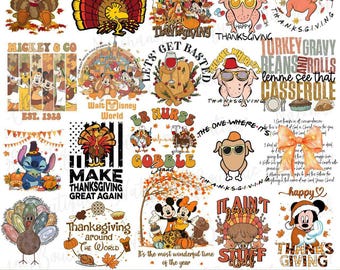Thanksgiving Png Bundle, Turkey Png, Thankful Png, Christian Thanksgiving Png, Gobble Png,Mouse and Friends,Thanksgiving Cartoon Pumpkin Png
