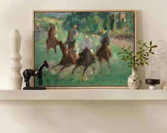 Horse Racing Canvas Print: Manet Equestrian Art, Vintage Impressionist Wall Decor