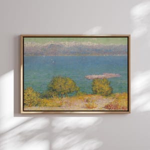 Mediterranean Seascape Canvas Print: French Impressionist Coastal Art