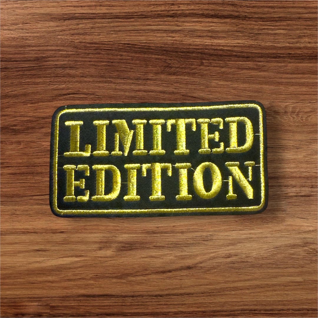 Black Limited Edition Iron on Patch - Etsy