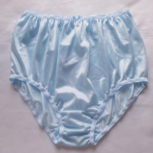 Vintage Nylon Granny Panties Sissy Style High-Waisted Briefs for Men Women Lingerie - OCK01