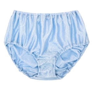 Classic Vintage Nylon Panties Sissy Granny Briefs Soft Gusset Lingerie for Men Women - KSARA02
