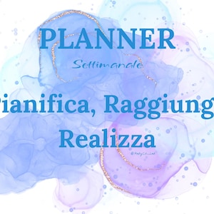 Planner Settimanale Motivazionale