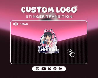 Custom Logo Stream Transition: Animated Stinger for Twitch, YouTube, Kick