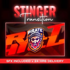 Custom Stinger Transition For Twitch | OBS Stinger Transition | YouTube Transition | Stream Transition