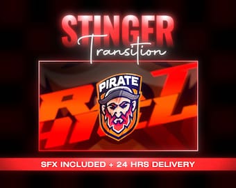 Custom Logo Stinger Transition: Animated Stream Overlay