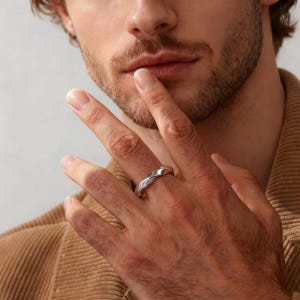 Matching Mobius Rings for Couples – Timeless Wedding Bands, Gift for Him & Her