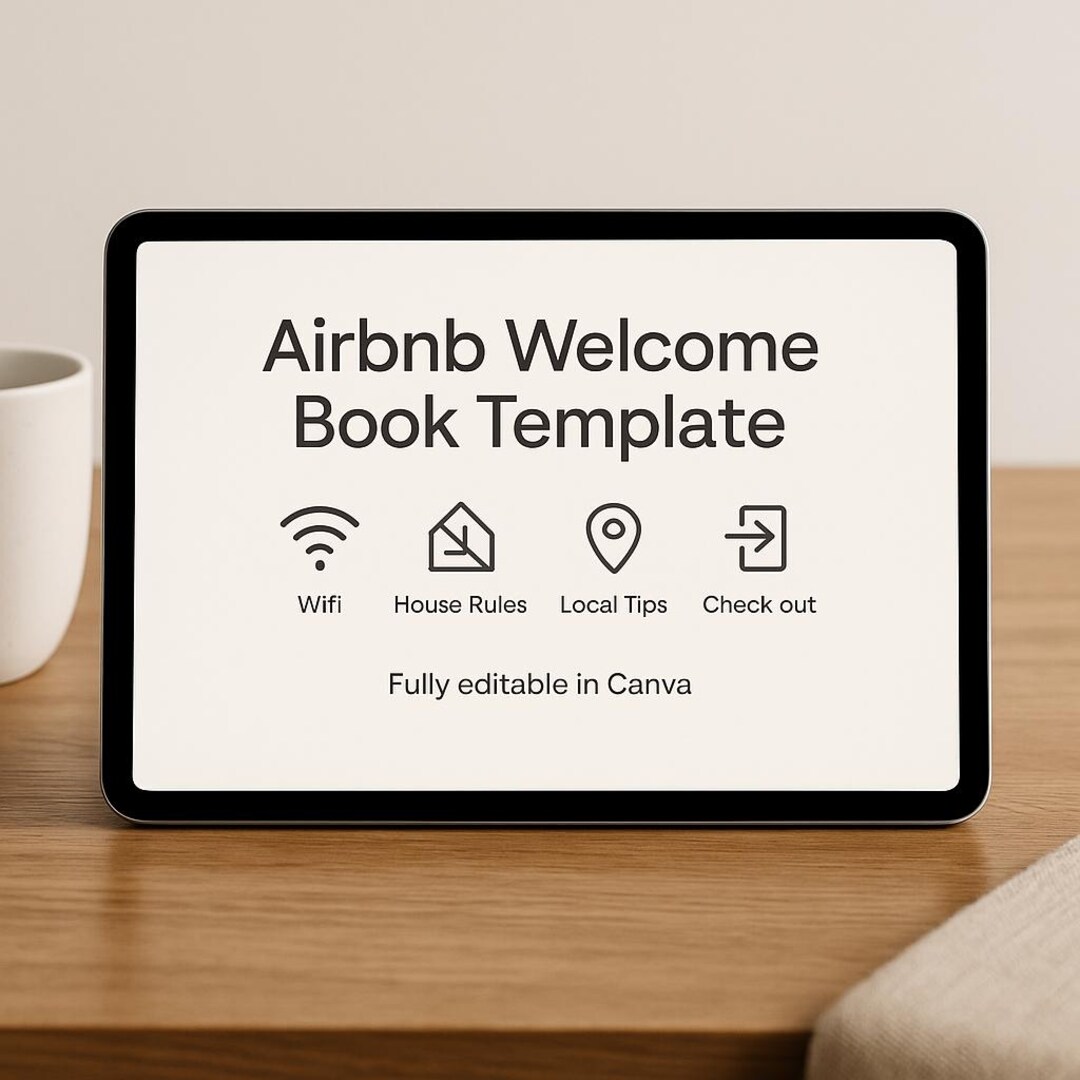 Airbnb Host Welcome Kit – Printable Guide, Guest Book, Checklists ...