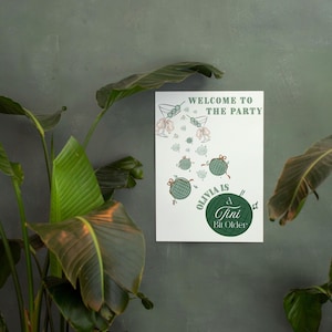 A Tini Bit Older Welcome Sign| Martini Theme| Instant Download