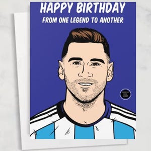 MESSI Birthday Card
