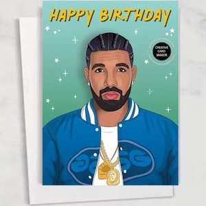 Carte d'anniversaire Drake