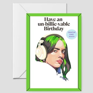 BILLIE EILISH Birthday Card