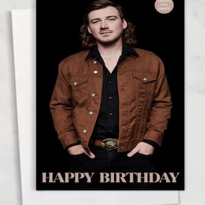 Cartão de aniversário de Morgan Wallen