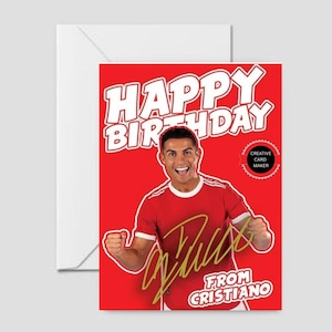 Cristiano Ronaldo Birthday card