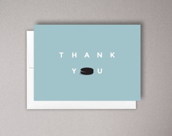 HOCKEY THANK YOU Card for Hockey Coach Gifts, Team Manager Gift, sport card, for your child's sports team, hockey team. Thank you coach.