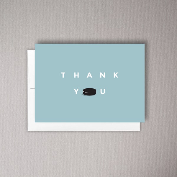 HOCKEY THANK YOU Card for Hockey Coach Gifts, Team Manager Gift, sport card, for your child's sports team, hockey team. Thank you coach.