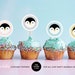 PENGUIN CUPCAKE TOPPERS, Printable Cupcake Toppers, Printable Birthday ...