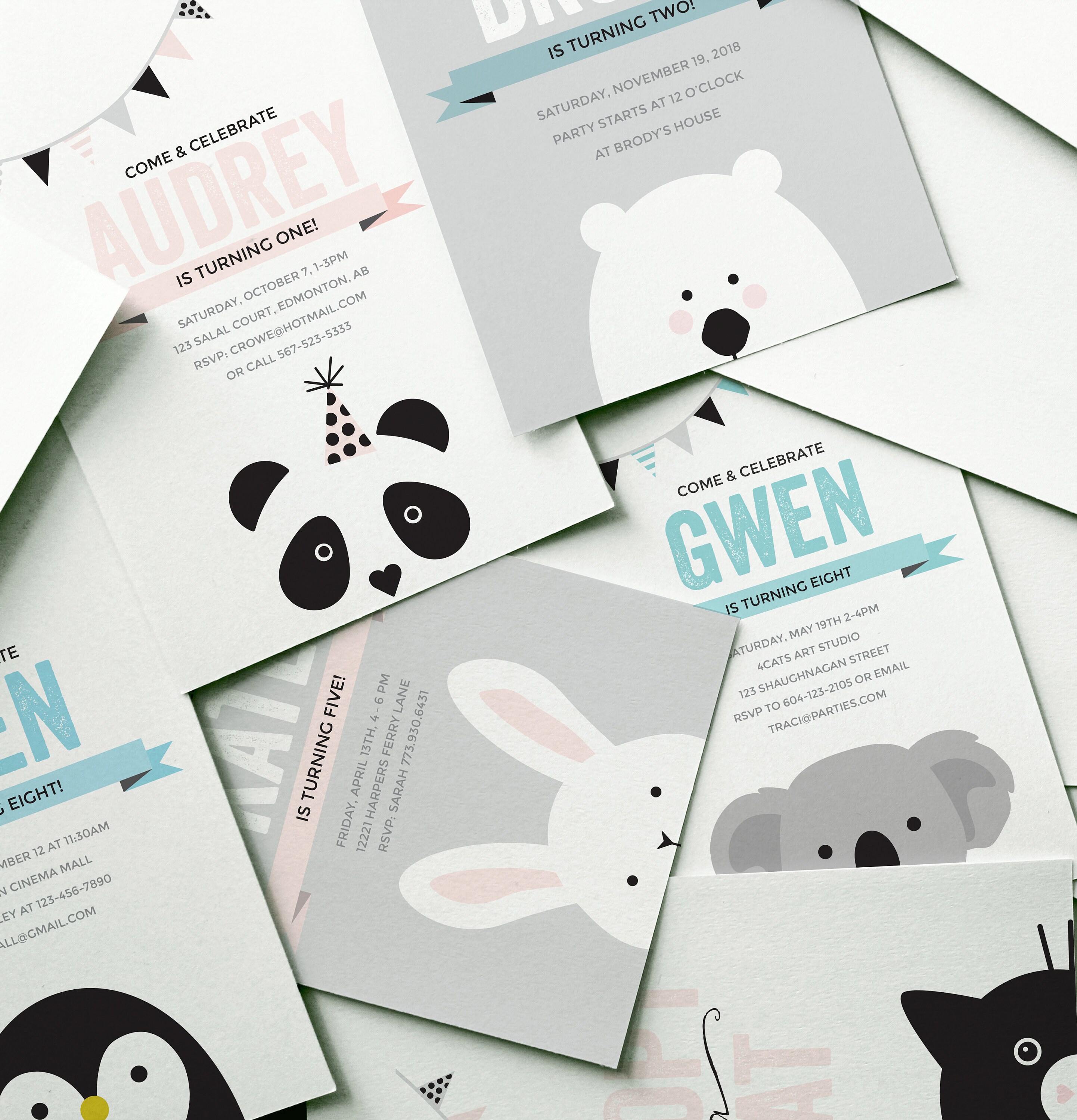 PENGUIN PARTY INVITATION Printable, Penguin Birthday Party, Digital ...