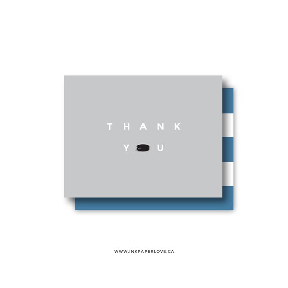 PRINTABLE HOCKEY Thank You Card for the Coach or Notecard for - Etsy