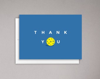 Cartão de agradecimento de Pickleball para presente de Pickleball, presentes para treinadores de Pickleball, tênis de remo, presentes de Pickleball, cartão esportivo, agradecimento ao treinador, festa