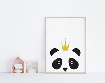 Panda Art Print | Panda Gifts | Panda Art | Panda Wall Art | Panda Wall Art Kids | Animal | Animal Prints | Kids Room Decor | Kids Room Art