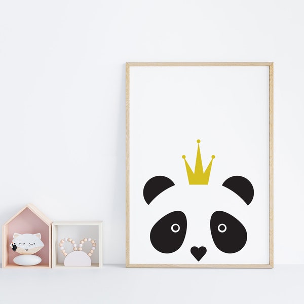 Panda Art Print | Panda Gifts | Panda Art | Panda Wall Art | Panda Wall Art Kids | Animal | Animal Prints | Kids Room Decor | Kids Room Art