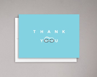 SWIMMING THANK YOU Card for Swim Coach, Swim Coach Gift, Sport Card, Swimming Instructor, For Your Child's Swim Instructor, Thank You Coach