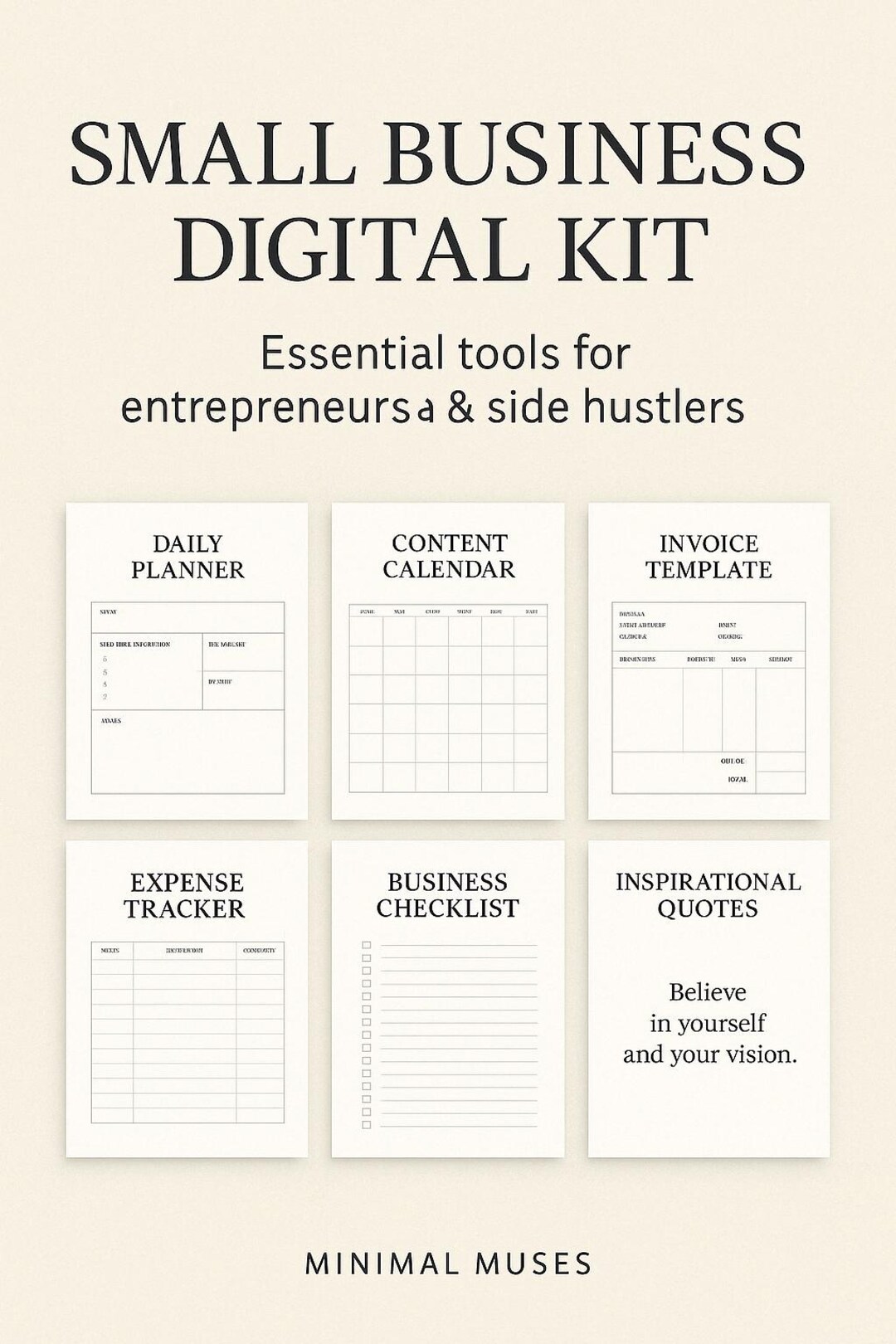 Ultimate Small Business Toolkit - Daily Planner, Content Calendar ...