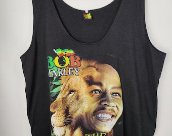 Débardeurs et t-shirts vintage streetwear rock Bob Marley Jamaica Lion