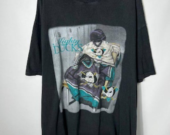 Vintage Sportbekleidung NHL Mighty Duck 90er Jahre Hockey T-Shirt Größe XL