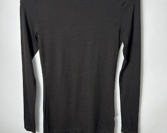 Zimerrli vintage de Suiza, diseñador de lujo, color marrón, manga larga, talla XS.