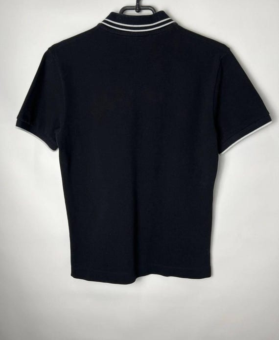 McQ, Luxury MCQ Alexander McQueen Black Swallow Logo Polo Shirt Size S