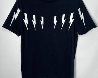 Vintage-Streetwear-Designer Neil Barrett Thunderbolt T-Shirt Größe M