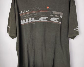 T-shirt vintage streetwear Wile E Coyote Warner Bros, style roller, années 2000