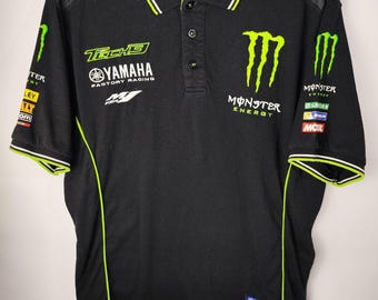 Vintage streetwear y2k Monster Energy Yamaha t-shirt tech racing