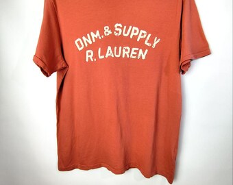 vintage streetwear y2k Denim and Supply Polo Ralph Lauren big logo tee shirt